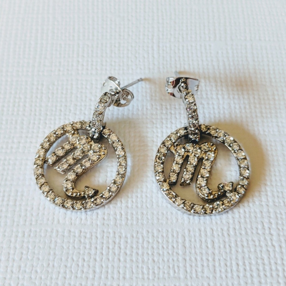 Astrology Sign Scorpio ♏ Cubic Zirconia Earring